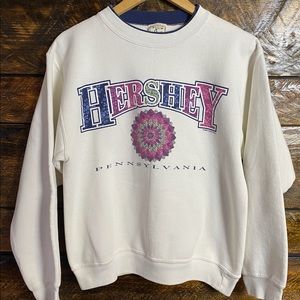 Vintage Hershey Pennsylvania Quilt Pattern USA Made Sweatshirt Youth size